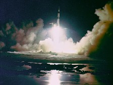 Photo of Apollo 17 Night Launch.