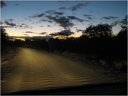 ::South Africa pics:8-2 sunset and road 354.jpg