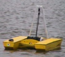 Catamaran style IMAPS robot on water