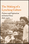 The Making  of a Lynching Culture: Violence and Vigilantism in Central Texas, 1836-1916