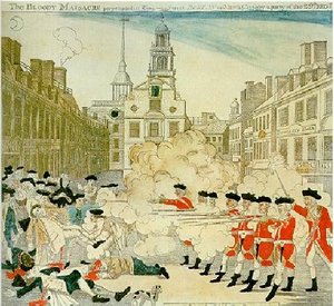 Engraving by Paul Revere