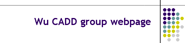 Wu CADD group webpage
